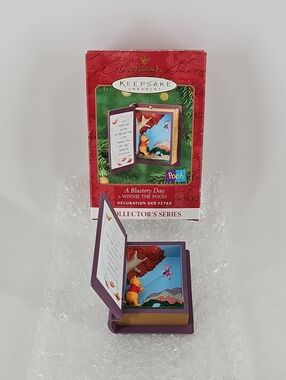 Hallmark Keepsake 'A Blustery Day' Winnie the Pooh Ornament - Purple